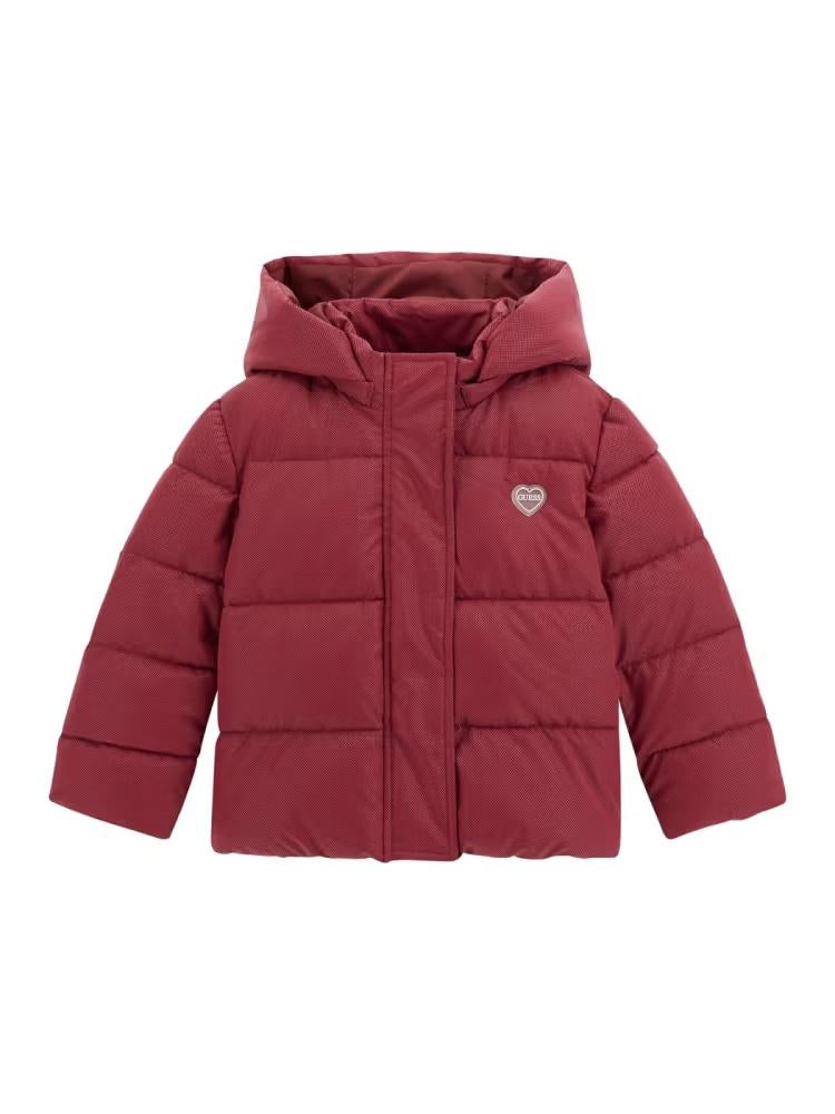 GUESS HOODED LS PADDED PUFFER W/ZIP