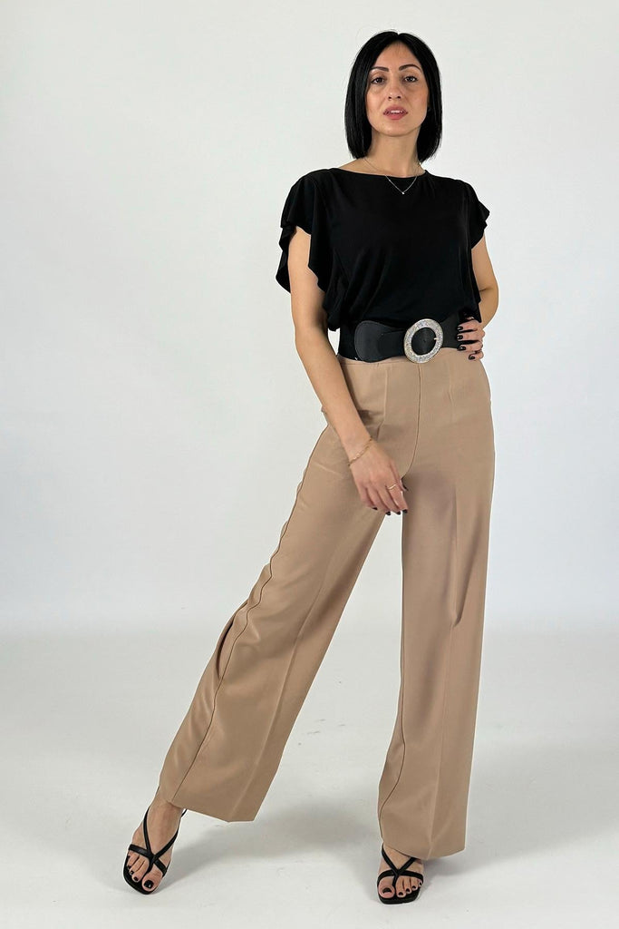 MARKUP PANTAPALAZZO IN TESSUTO FLUIDO