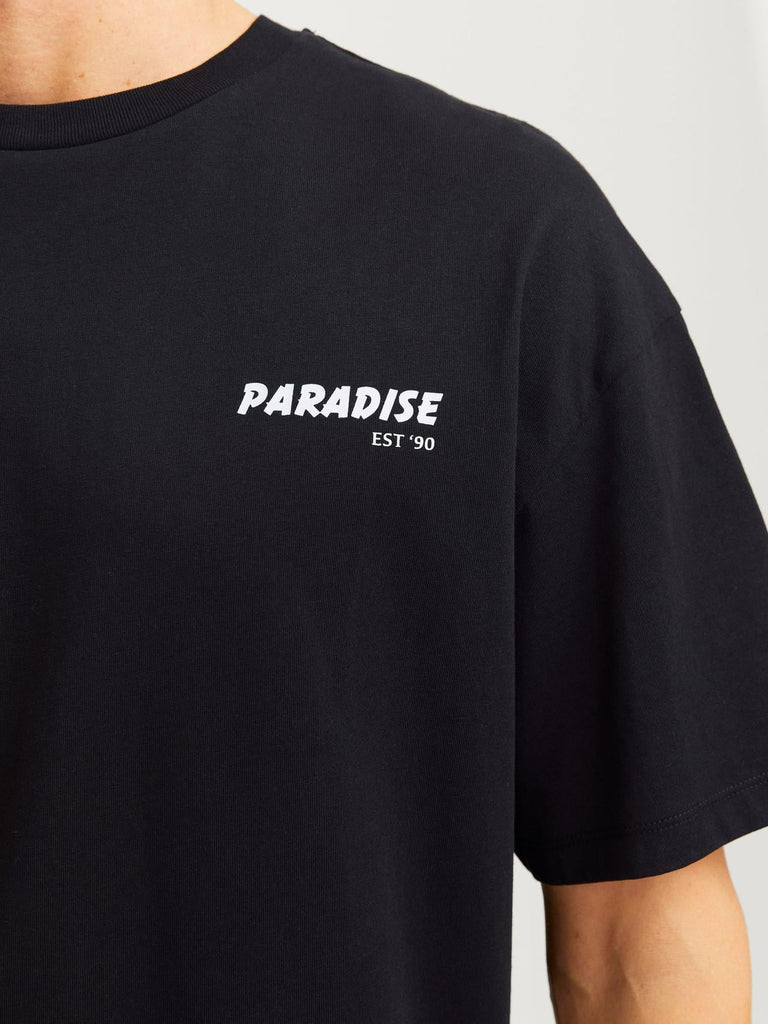 JACK AND JONES JJCHARGE PRINTED TEE SS CREW NECK LN