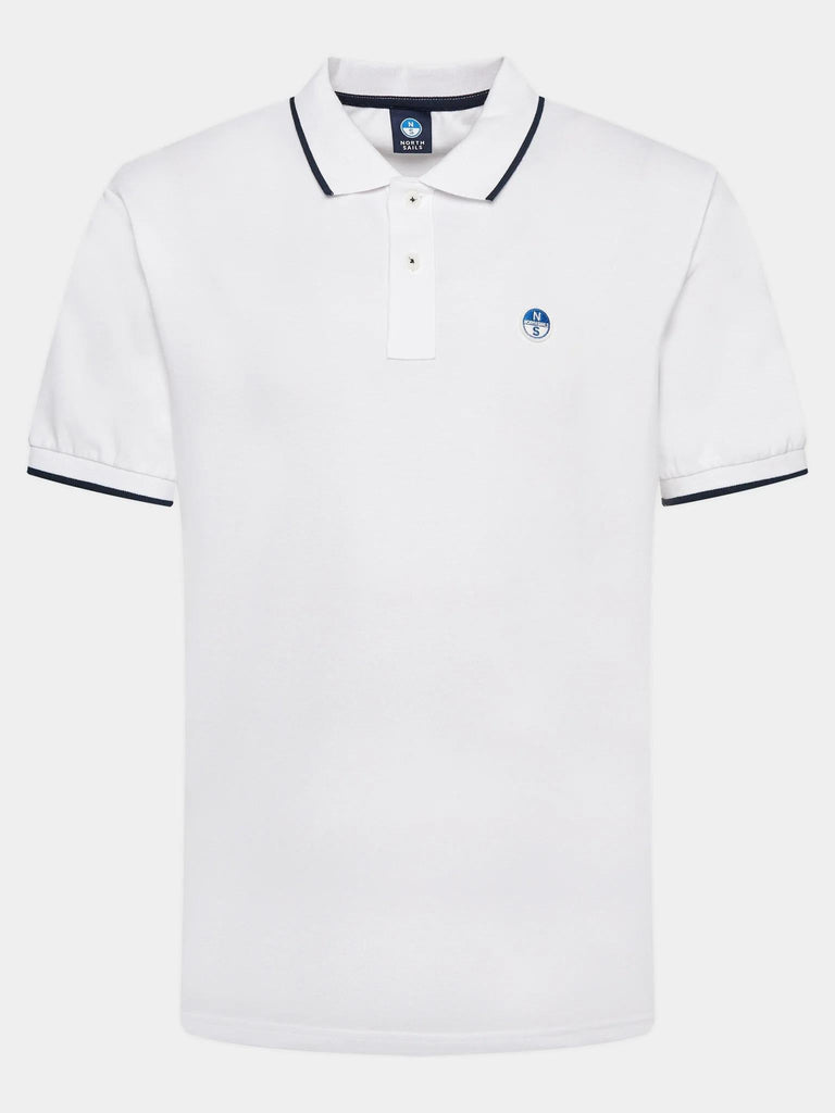 NORTH SAILS POLO SHORT SLEEVE COLLAR W/STRIPED IN CONTRAST