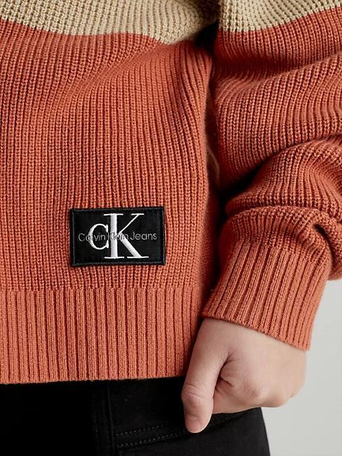 CALVIN KLEIN JEANS COLOR BLOCK SWEATER
