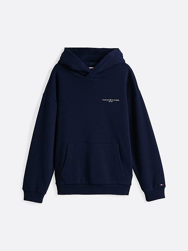 TOMMY HILFIGER U MINI CORP LOGO HOODIE