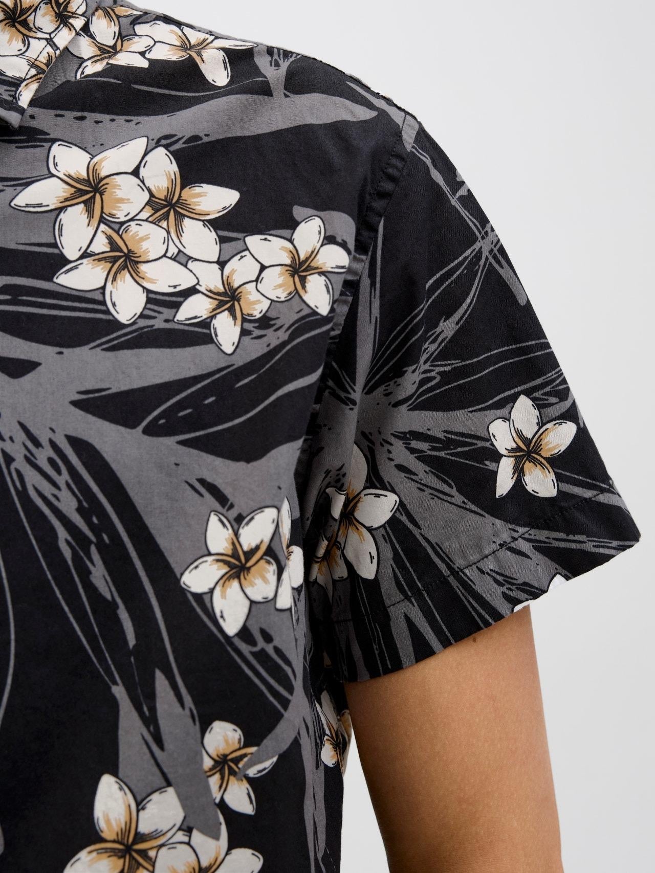 JACK AND JONES JJHAWAII AOP SHIRT SS LN