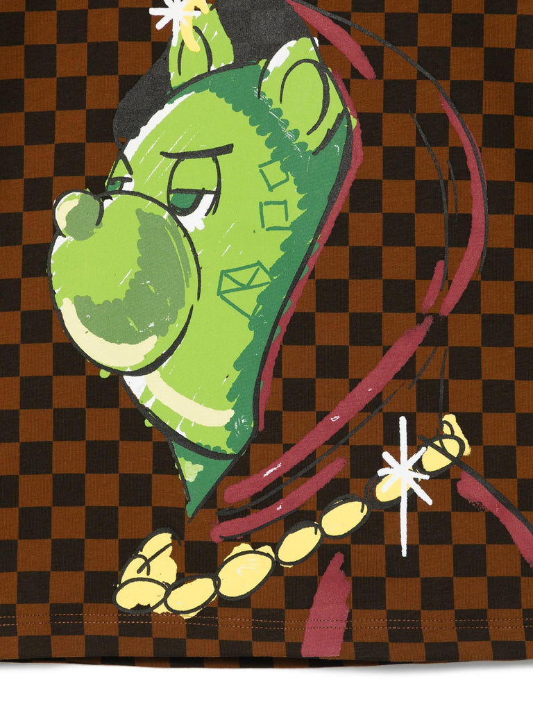 SPRAYGROUND HIDDEN IN THE CHECKEREDREGULAR T-SHIRT