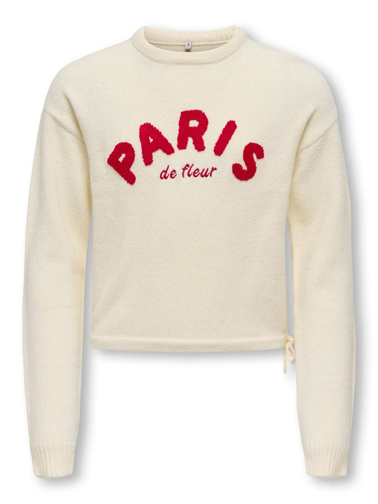 ONLY KIDS KOGKATIA LS TEXT O-NECK CP KNT