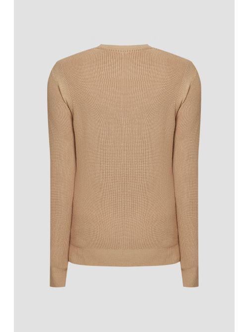 GUESS YAEL LS CN RIBBED EMBROIDERED