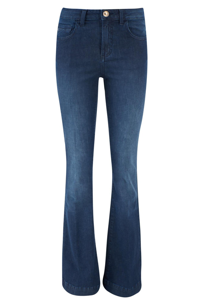 YES ZEE JEANS DONNA TIPO 5 TASCHE, FLARE