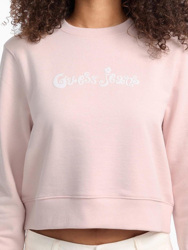 GUESS GJ CN CROPPED FLOWER SWEAT