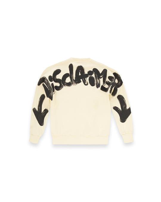 DISCLAIMER MAGLIA UOMO GIROCOLLO IN FELPA
