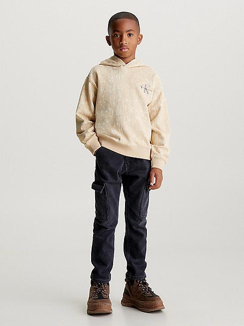 CALVIN KLEIN JEANS SECOND SKIN AOP HOODIE