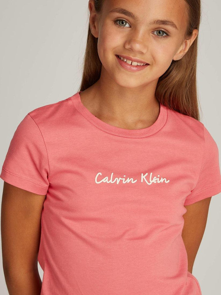 CALVIN KLEIN SCRIPT LOGO SLIM SS T-SHIRT