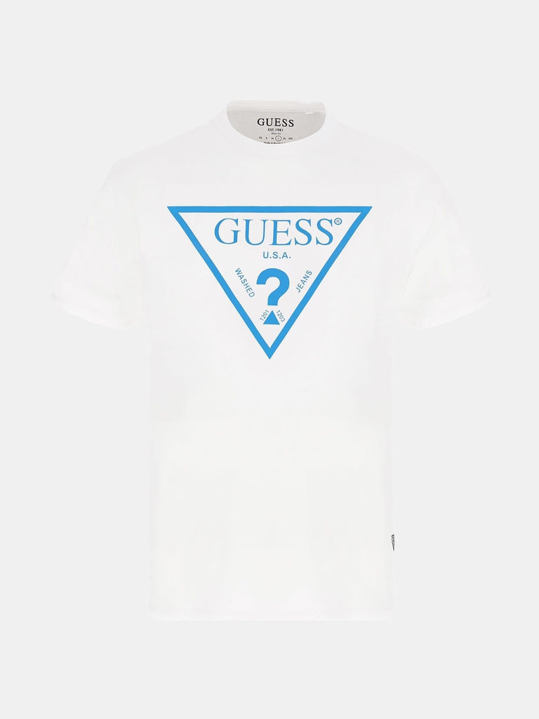 GUESS SS BSC REFLECTIVE LOGO TEE