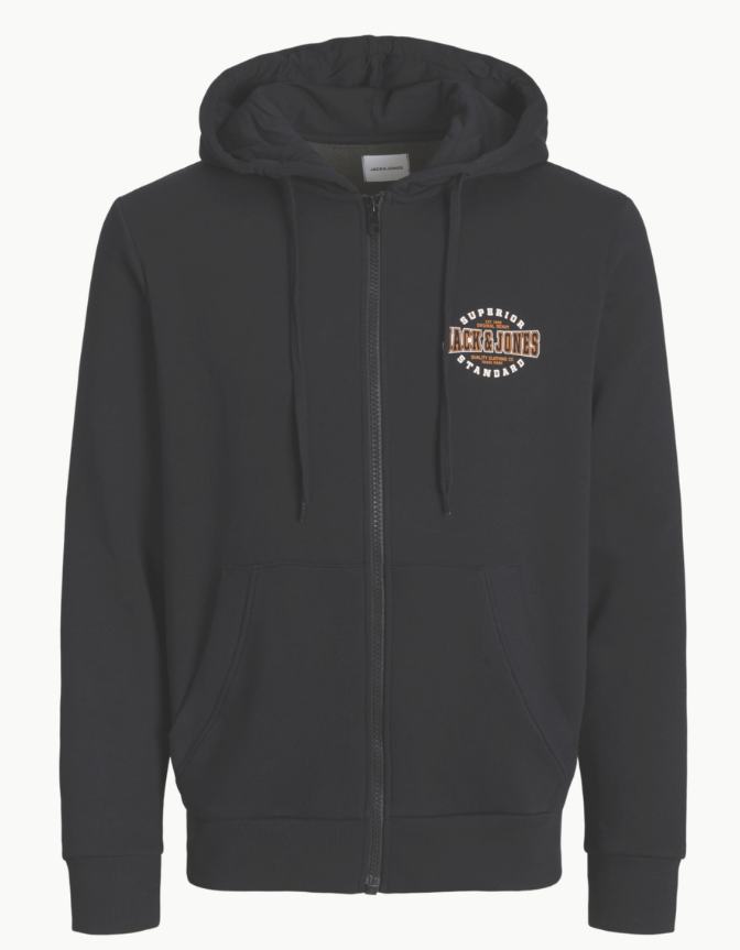 JACK AND JONES JJLOGO SWEAT ZIP HOOD 2 COL