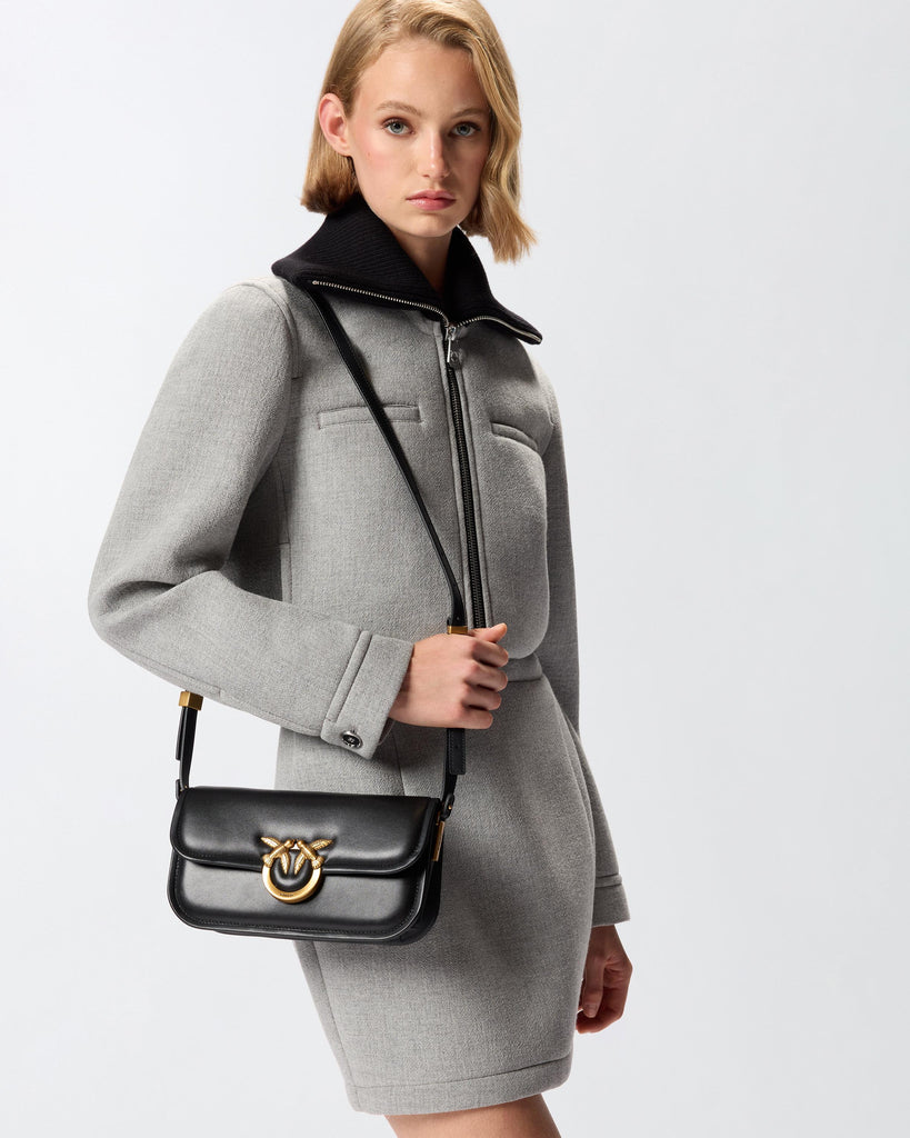 PINKO LOVE BOX HORIZONTAL NAPPA + VITELLO SETA