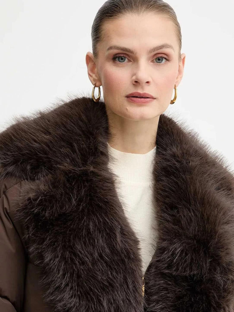 GUESS MARCIANO ESTELLA PADDED JACKET WITH FUR