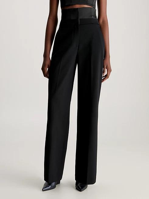 CALVIN KLEIN TUX SATIN WOOL CORSE
