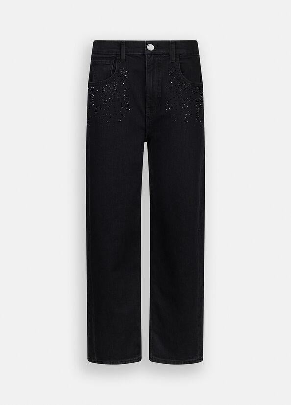 LIU JO ECS PANT.BOY CULT STRASS