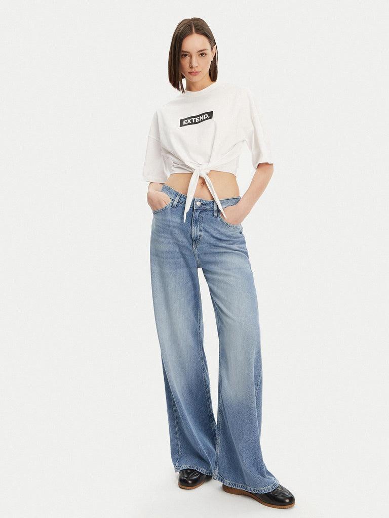 ONLY ONLSERENA LIFE S/S O-NECK KNOT TOP XTJRS