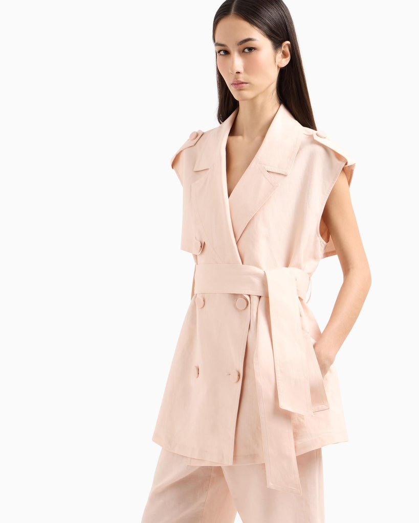 ARMANI EXCHANGE SLEEVELESS JACKET