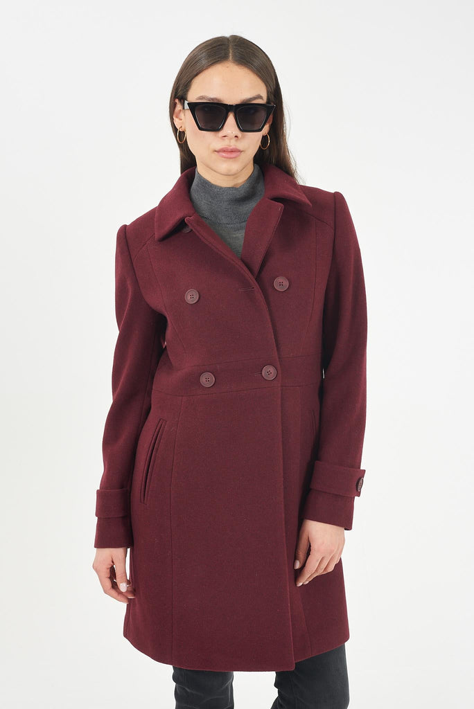 YES ZEE CAPPOTTO DONNA DOPPIOPETTO