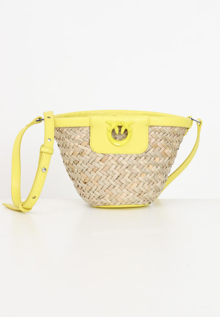 PINKO LOVE SUMMER BUCKET RAFIA + VIT