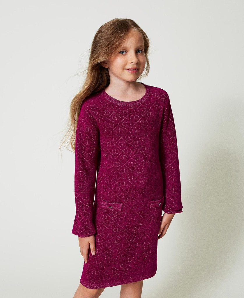 TWINSET ABITO MORBIDO CORTO IN MAGLIA