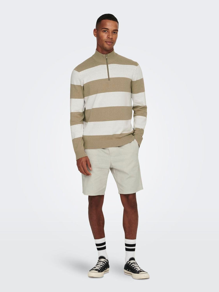 ONLY&SONS ONSLINUS 0007 COT LIN SHORTS NOOS