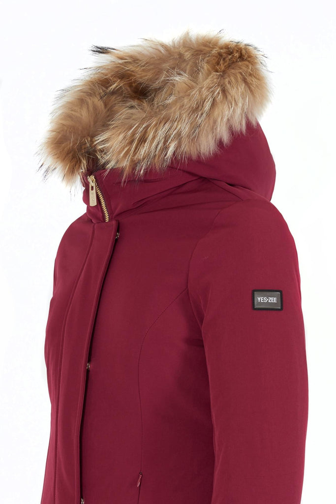 YES ZEE CAPPOTTO BIMBA TIPO PARKA, CAPPUCCIO CON PELO