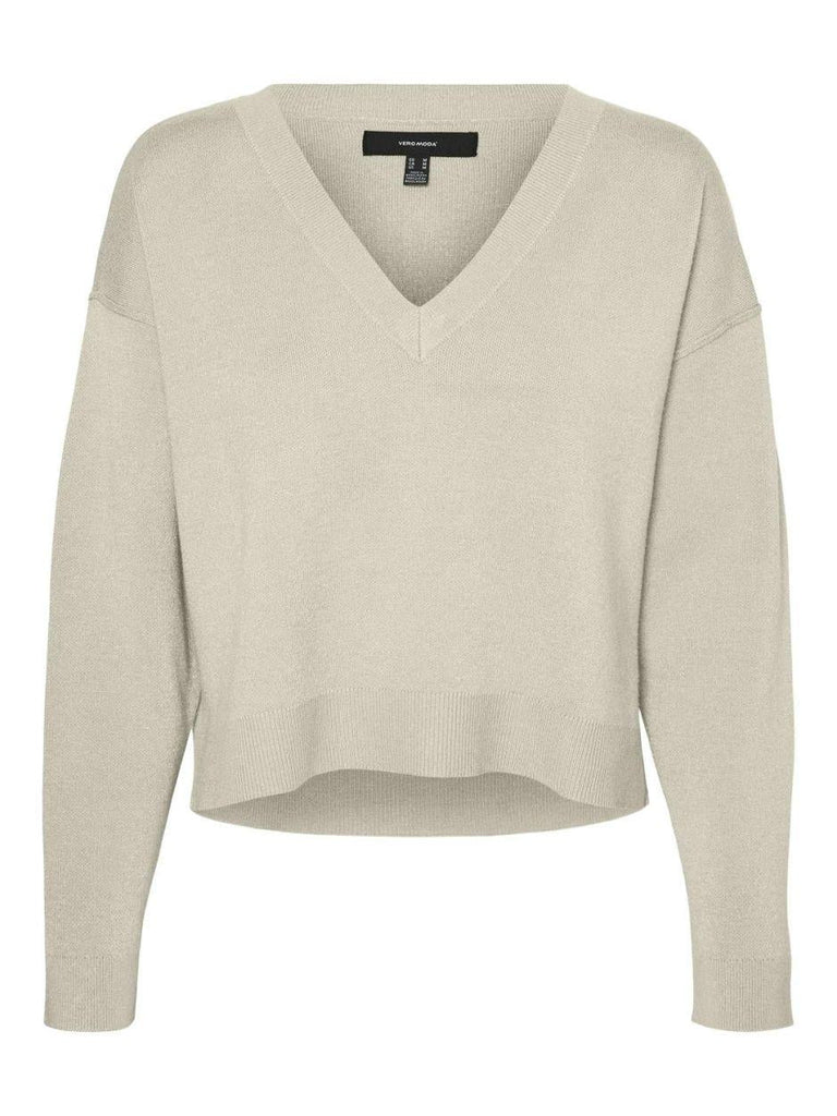 VERO MODA VMGOLD LINK LS V-NECK CROPPED PULL. GA