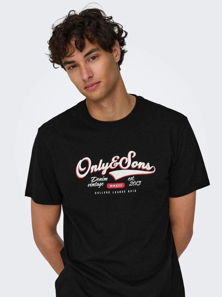 ONLY&SONS ONSLENNY LIFE REG VINTAGE PRINT TEE NOOS