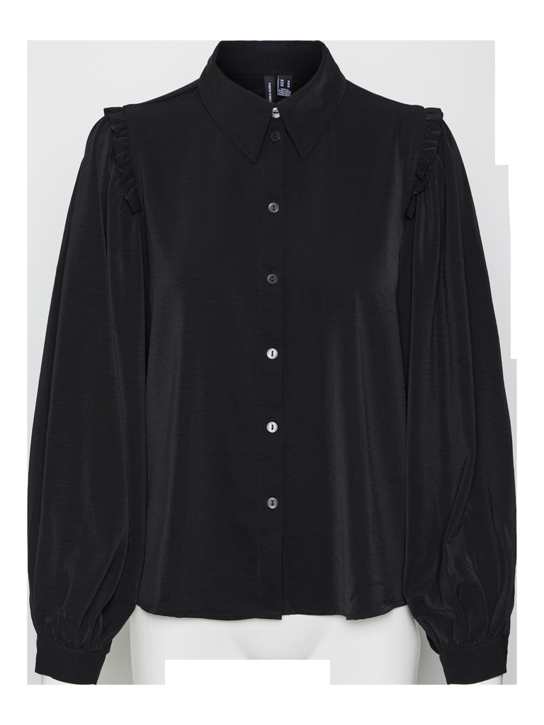 VERO MODA VMANI LS FRILL SHIRT WVN GA