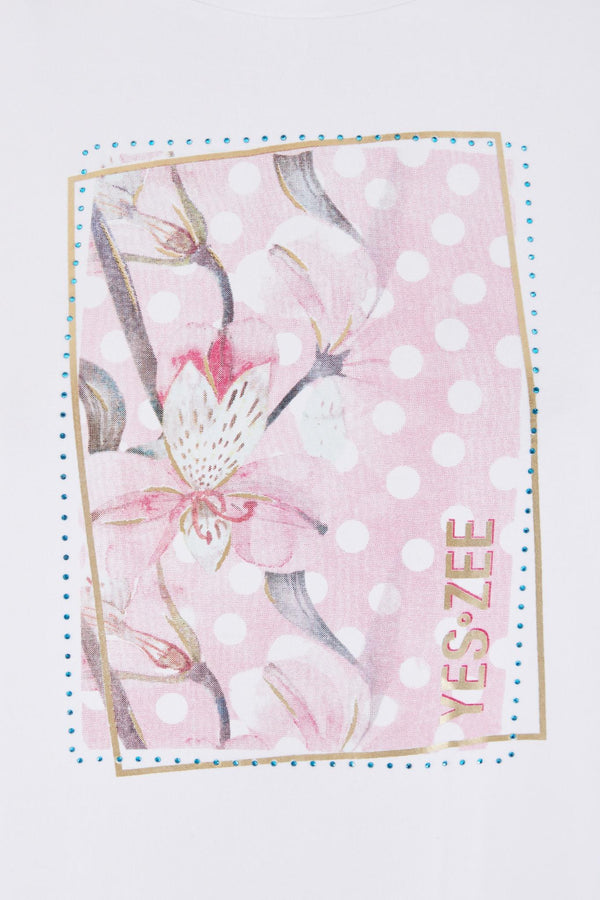 YES ZEE T-SHIRT DONNA GIROCOLLO, M/C