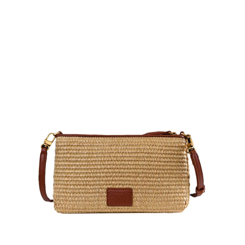 PINKO FLAT HORIZONTAL MINI RAFIA CRO