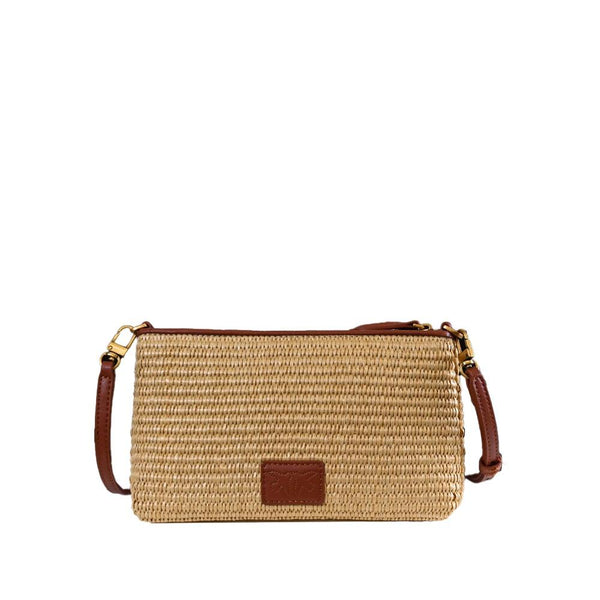 PINKO FLAT HORIZONTAL MINI RAFIA CRO