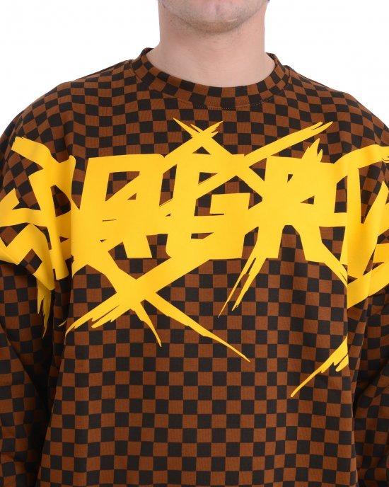 SPRAYGROUND CHECKERED COLOR SCRATCHCREWNECK