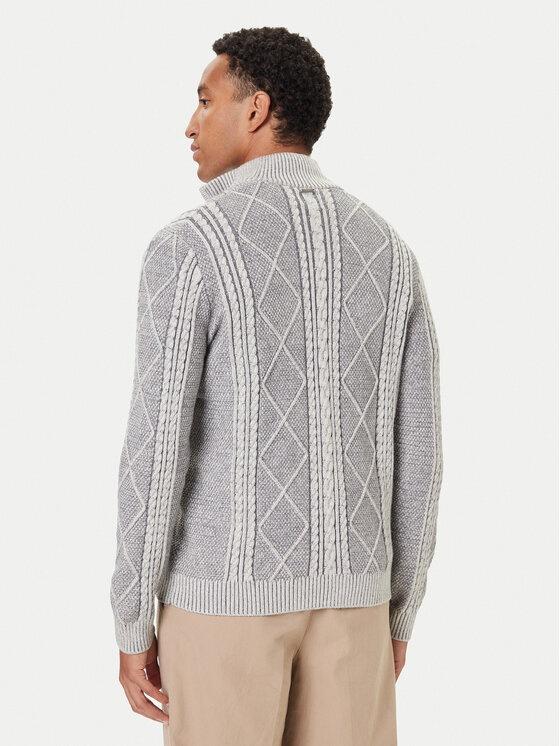 GUESS LS 1/2 ZIP MN NOEL CABLE SWTR