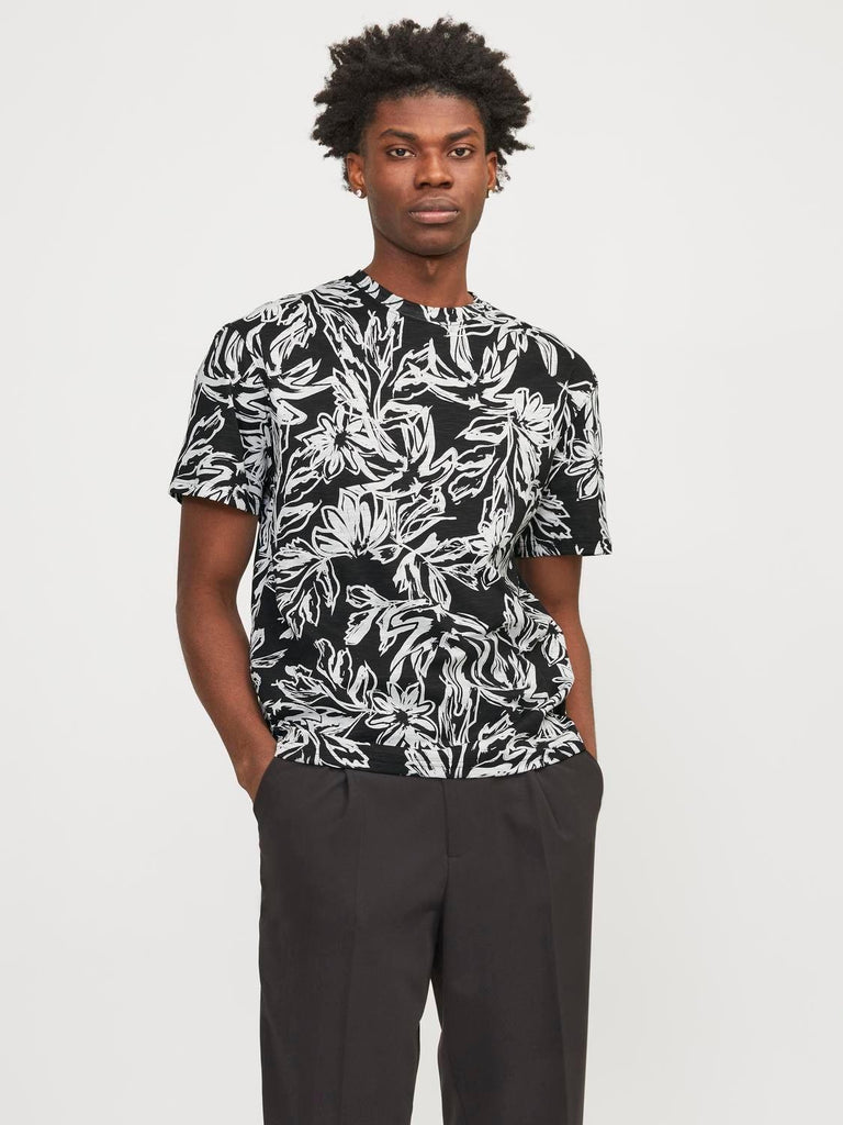 JACK AND JONES JORLAFAYETTE AOP TEE SS CREW NECK