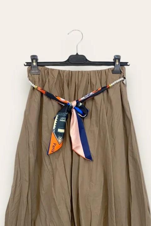 LOVEme Gonna effetto stropicciato in mussola di cotone