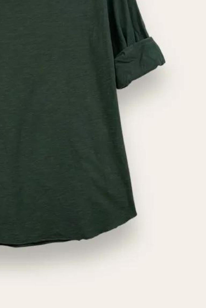 LOVEme Maglietta basica girocollo in cotone, manica lunga