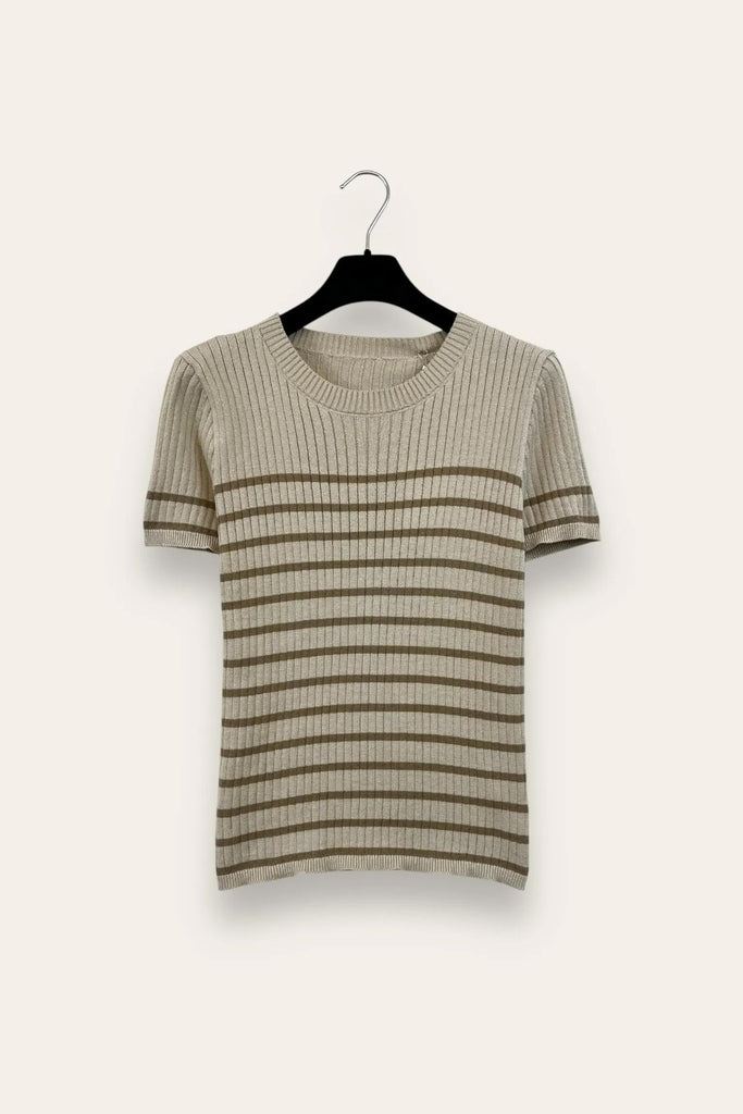 LOVEme Maglia girocollo, manica corta rigata
