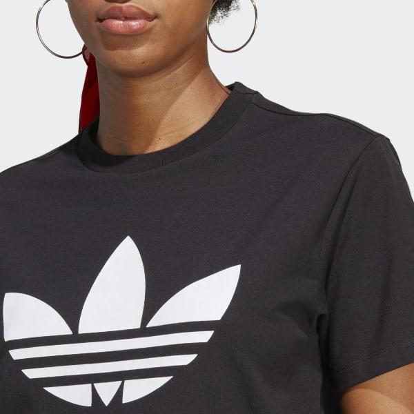 ADIDAS ORIGINALS TREFOIL TEE         BLACK