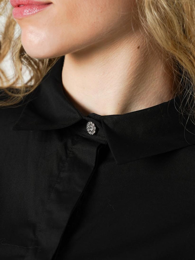 ONLY ONLNITA CROPPED SIMILI BUTTON SHIRT WVN