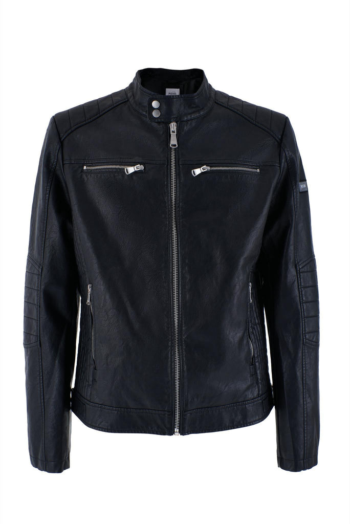 YES ZEE GIUBBINO UOMO IN PU TIPO BIKER