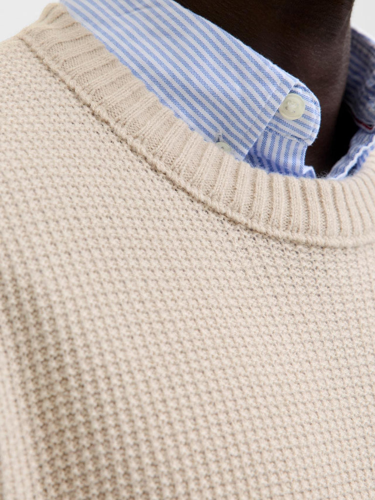 JACK AND JONES JJROY KNIT CREW NECK AW25