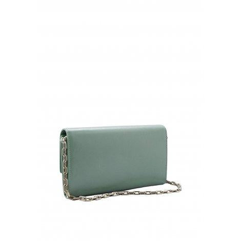 TRUSSARDI ARCAS WALLET ON CHAIN CRACKLE LEATHER