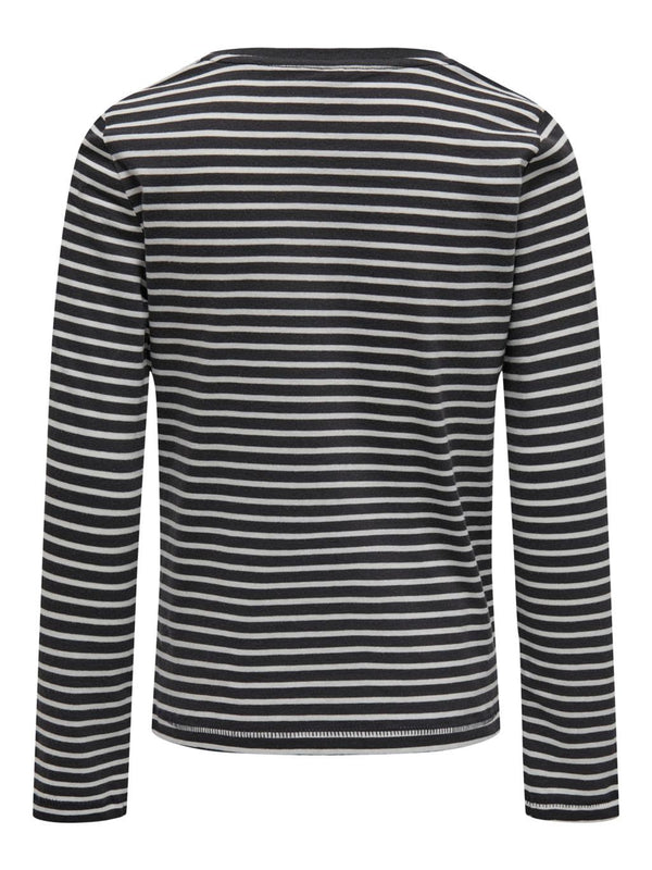 ONLY KIDS KOGWEEKDAY REG L/S STRIPE TOP BOX JRS