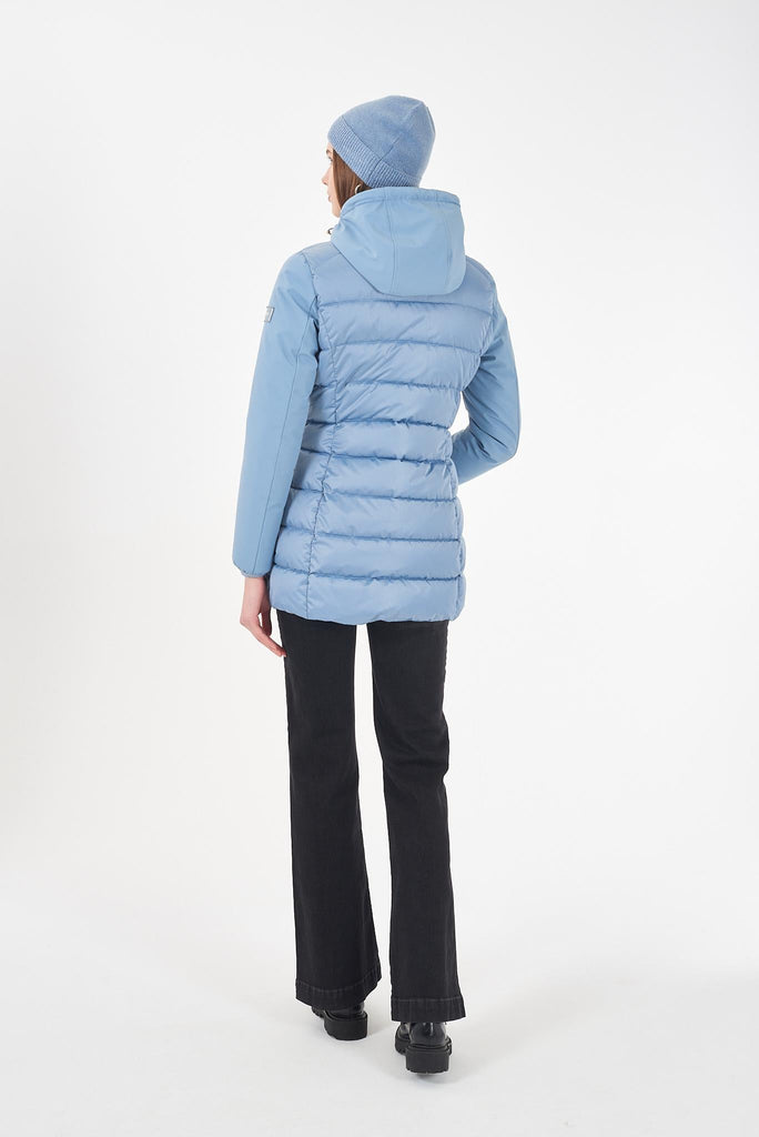 YES ZEE CAPPOTTO DONNA TRAPUNTATO,FINTO GILET STACCABIL