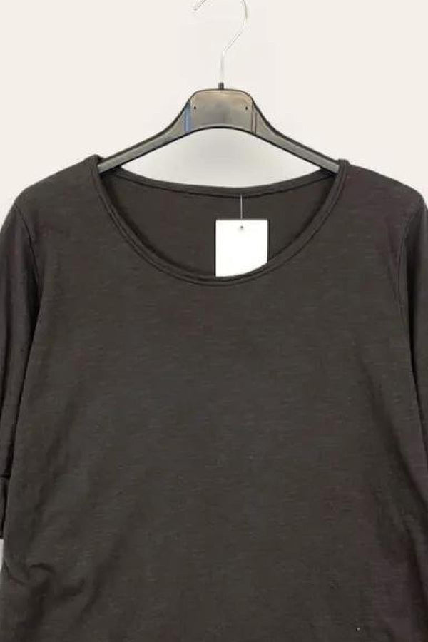 LOVEme Maglietta basica girocollo in cotone, manica lunga