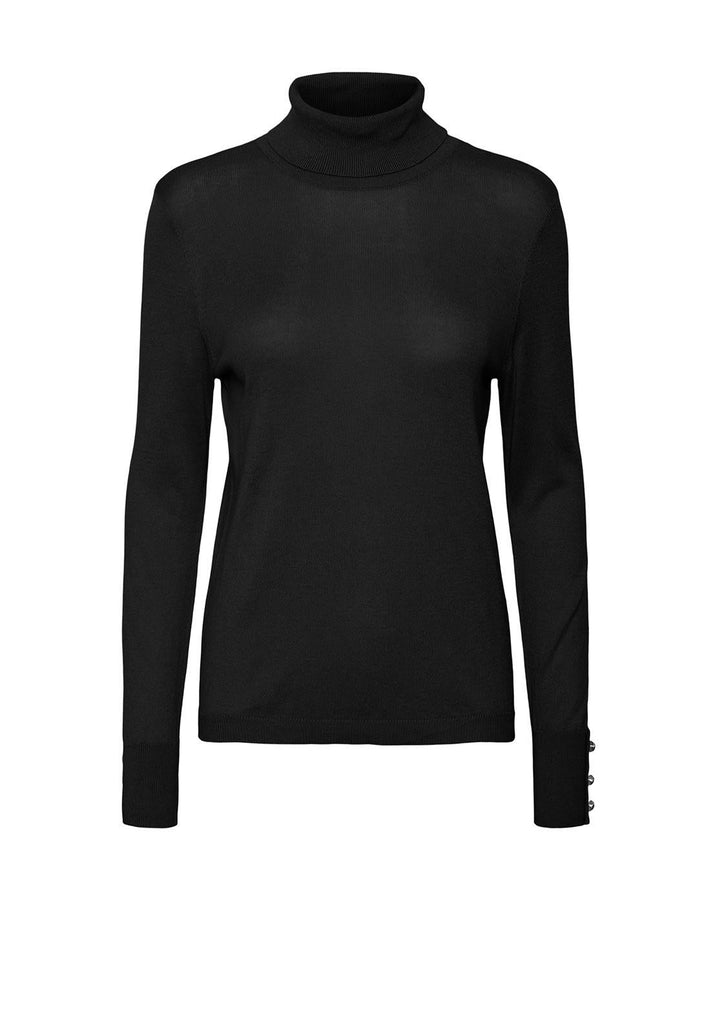 VERO MODA VMMILDA LS ROLLNK BUTTON PULLOVER GA BO