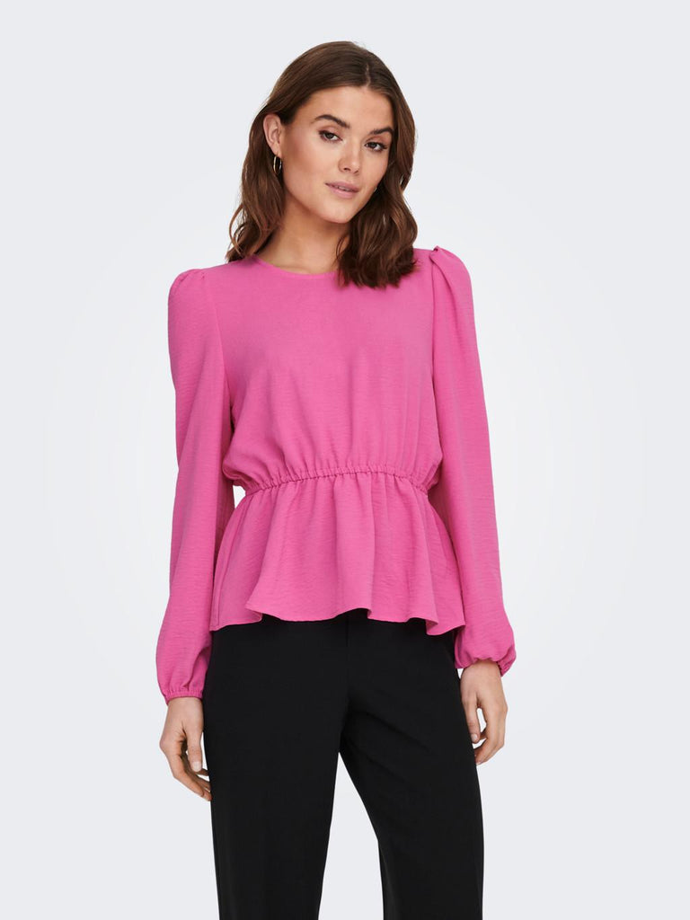 ONLY ONLMETTE DAR L/S O-NECK TOP NOOS WVN